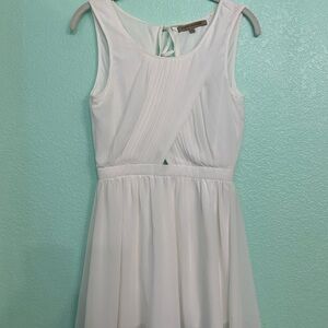 Foreign Exchange White Sleeveless A-Line Mini Dress